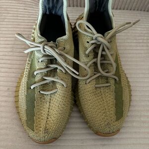 Stylish Green and Tan Sneakers
